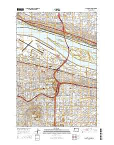 Mount Tabor Oregon Current topographic map, 1:24000 scale, 7.5 X 7.5 Minute, Year 2014
