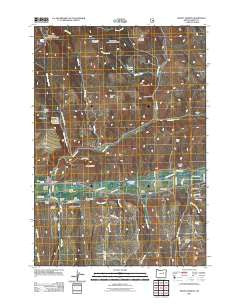 Mount Vernon Oregon Historical topographic map, 1:24000 scale, 7.5 X 7.5 Minute, Year 2011