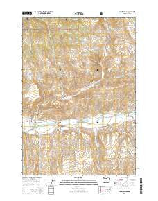 Mount Vernon Oregon Current topographic map, 1:24000 scale, 7.5 X 7.5 Minute, Year 2014