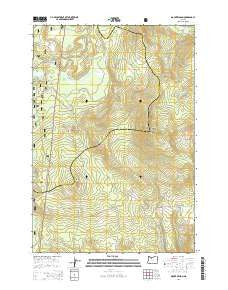 Mount Wilson Oregon Current topographic map, 1:24000 scale, 7.5 X 7.5 Minute, Year 2014