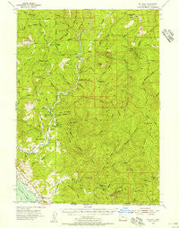 Mt. Emily Oregon Historical topographic map, 1:62500 scale, 15 X 15 Minute, Year 1954