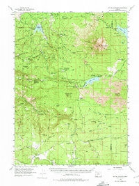 Mt. Mc Loughlin Oregon Historical topographic map, 1:62500 scale, 15 X 15 Minute, Year 1955