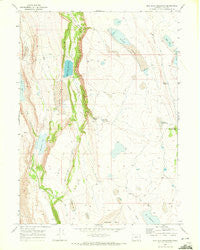 Mud Lake Reservoir Oregon Historical topographic map, 1:24000 scale, 7.5 X 7.5 Minute, Year 1968
