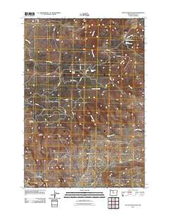 Mutton Mountain Oregon Historical topographic map, 1:24000 scale, 7.5 X 7.5 Minute, Year 2011