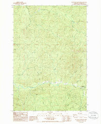Necanicum Junction Oregon Historical topographic map, 1:24000 scale, 7.5 X 7.5 Minute, Year 1985