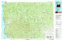 Nehalem River Oregon Historical topographic map, 1:100000 scale, 30 X 60 Minute, Year 1979