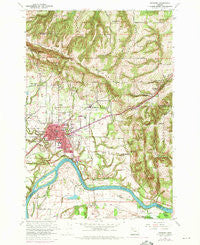 Newberg Oregon Historical topographic map, 1:24000 scale, 7.5 X 7.5 Minute, Year 1961