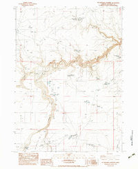 No Crossing Crossing Oregon Historical topographic map, 1:24000 scale, 7.5 X 7.5 Minute, Year 1982
