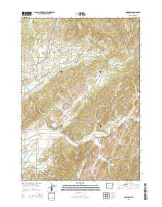 Nonpareil Oregon Current topographic map, 1:24000 scale, 7.5 X 7.5 Minute, Year 2014