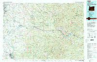 North Santiam River Oregon Historical topographic map, 1:100000 scale, 30 X 60 Minute, Year 1983
