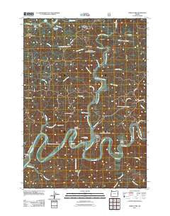 North Fork Oregon Historical topographic map, 1:24000 scale, 7.5 X 7.5 Minute, Year 2011
