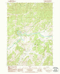Oak Creek Valley Oregon Historical topographic map, 1:24000 scale, 7.5 X 7.5 Minute, Year 1987