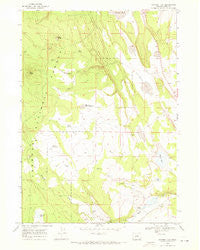 Oatman Flat Oregon Historical topographic map, 1:24000 scale, 7.5 X 7.5 Minute, Year 1968