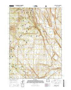Oatman Flat Oregon Current topographic map, 1:24000 scale, 7.5 X 7.5 Minute, Year 2014
