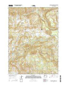 Obenchain Mountain Oregon Current topographic map, 1:24000 scale, 7.5 X 7.5 Minute, Year 2014