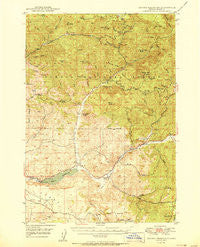 Ochoco Reservoir Oregon Historical topographic map, 1:62500 scale, 15 X 15 Minute, Year 1950