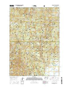 Ochoco Butte Oregon Current topographic map, 1:24000 scale, 7.5 X 7.5 Minute, Year 2014