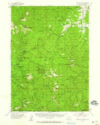 Oregon Caves Oregon Historical topographic map, 1:62500 scale, 15 X 15 Minute, Year 1954
