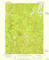 Oregon Caves Oregon Historical topographic map, 1:62500 scale, 15 X 15 Minute, Year 1954