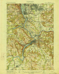 Oregon City Oregon Historical topographic map, 1:62500 scale, 15 X 15 Minute, Year 1914