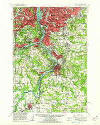 Oregon City Oregon Historical topographic map, 1:62500 scale, 15 X 15 Minute, Year 1961
