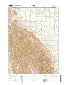 Oregon Canyon Ranch Oregon Current topographic map, 1:24000 scale, 7.5 X 7.5 Minute, Year 2014