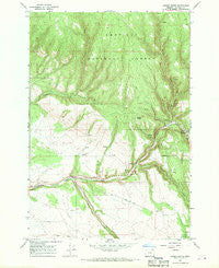 Owens Butte Oregon Historical topographic map, 1:24000 scale, 7.5 X 7.5 Minute, Year 1967