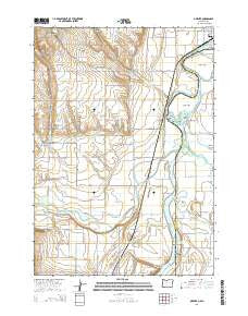 Owyhee Oregon Current topographic map, 1:24000 scale, 7.5 X 7.5 Minute, Year 2014