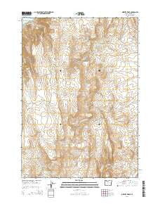 Owyhee Ridge Oregon Current topographic map, 1:24000 scale, 7.5 X 7.5 Minute, Year 2014