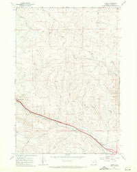 Oxman Oregon Historical topographic map, 1:24000 scale, 7.5 X 7.5 Minute, Year 1987