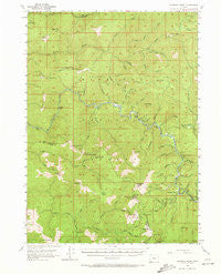 Pearsoll Peak Oregon Historical topographic map, 1:62500 scale, 15 X 15 Minute, Year 1954