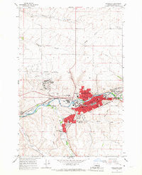Pendleton Oregon Historical topographic map, 1:24000 scale, 7.5 X 7.5 Minute, Year 1966