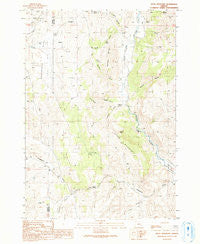 Petes Mountain Oregon Historical topographic map, 1:24000 scale, 7.5 X 7.5 Minute, Year 1990