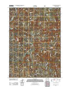 Pickett Butte Oregon Historical topographic map, 1:24000 scale, 7.5 X 7.5 Minute, Year 2011