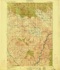 Pine Oregon Historical topographic map, 1:125000 scale, 30 X 30 Minute, Year 1915