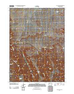 Pole Canyon Oregon Historical topographic map, 1:24000 scale, 7.5 X 7.5 Minute, Year 2011