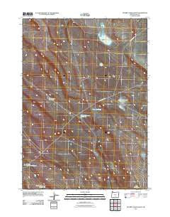 Poverty Basin South Oregon Historical topographic map, 1:24000 scale, 7.5 X 7.5 Minute, Year 2011