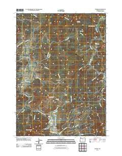 Powers Oregon Historical topographic map, 1:24000 scale, 7.5 X 7.5 Minute, Year 2011