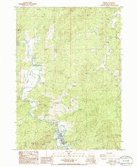 Powers Oregon Historical topographic map, 1:24000 scale, 7.5 X 7.5 Minute, Year 1986