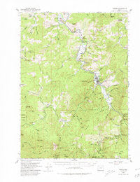 Powers Oregon Historical topographic map, 1:62500 scale, 15 X 15 Minute, Year 1954
