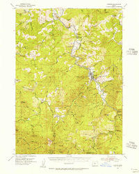 Powers Oregon Historical topographic map, 1:62500 scale, 15 X 15 Minute, Year 1954