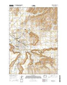 Prineville Oregon Current topographic map, 1:24000 scale, 7.5 X 7.5 Minute, Year 2014