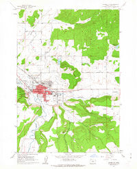 Prineville Oregon Historical topographic map, 1:24000 scale, 7.5 X 7.5 Minute, Year 1962