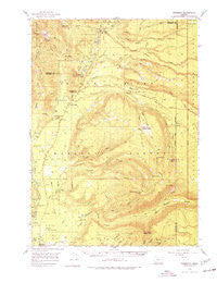 Prospect Oregon Historical topographic map, 1:62500 scale, 15 X 15 Minute, Year 1956