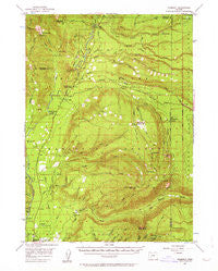 Prospect Oregon Historical topographic map, 1:62500 scale, 15 X 15 Minute, Year 1956