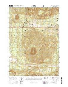 Pumice Desert East Oregon Current topographic map, 1:24000 scale, 7.5 X 7.5 Minute, Year 2014
