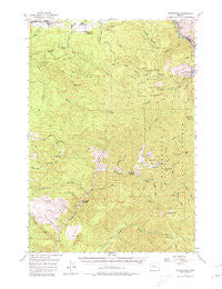 Quartzville Oregon Historical topographic map, 1:62500 scale, 15 X 15 Minute, Year 1956