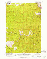 Quartzville Oregon Historical topographic map, 1:62500 scale, 15 X 15 Minute, Year 1956