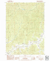 Quines Creek Oregon Historical topographic map, 1:24000 scale, 7.5 X 7.5 Minute, Year 1986