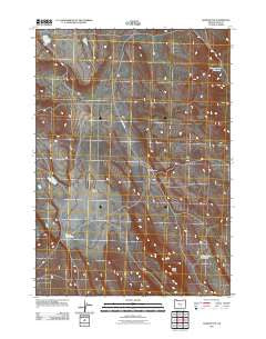 Rams Butte Oregon Historical topographic map, 1:24000 scale, 7.5 X 7.5 Minute, Year 2011
